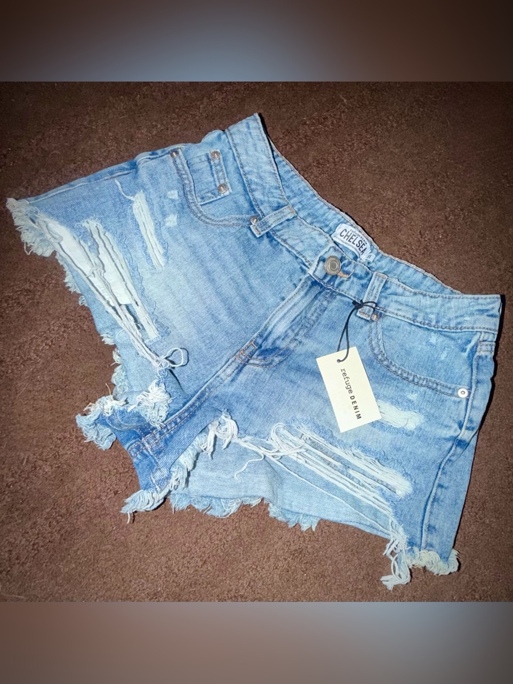 Refuge Super Distressed Jean Shorts